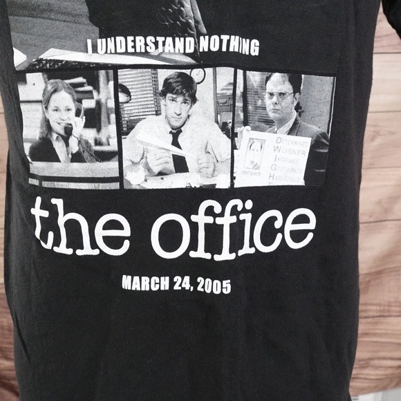 THE OFFICE 2005 MICHAEL SCOTT I UNDERSTAND NOTHING FUNNY HUMOR T-SHIRT SZ M - Picture 3 of 7